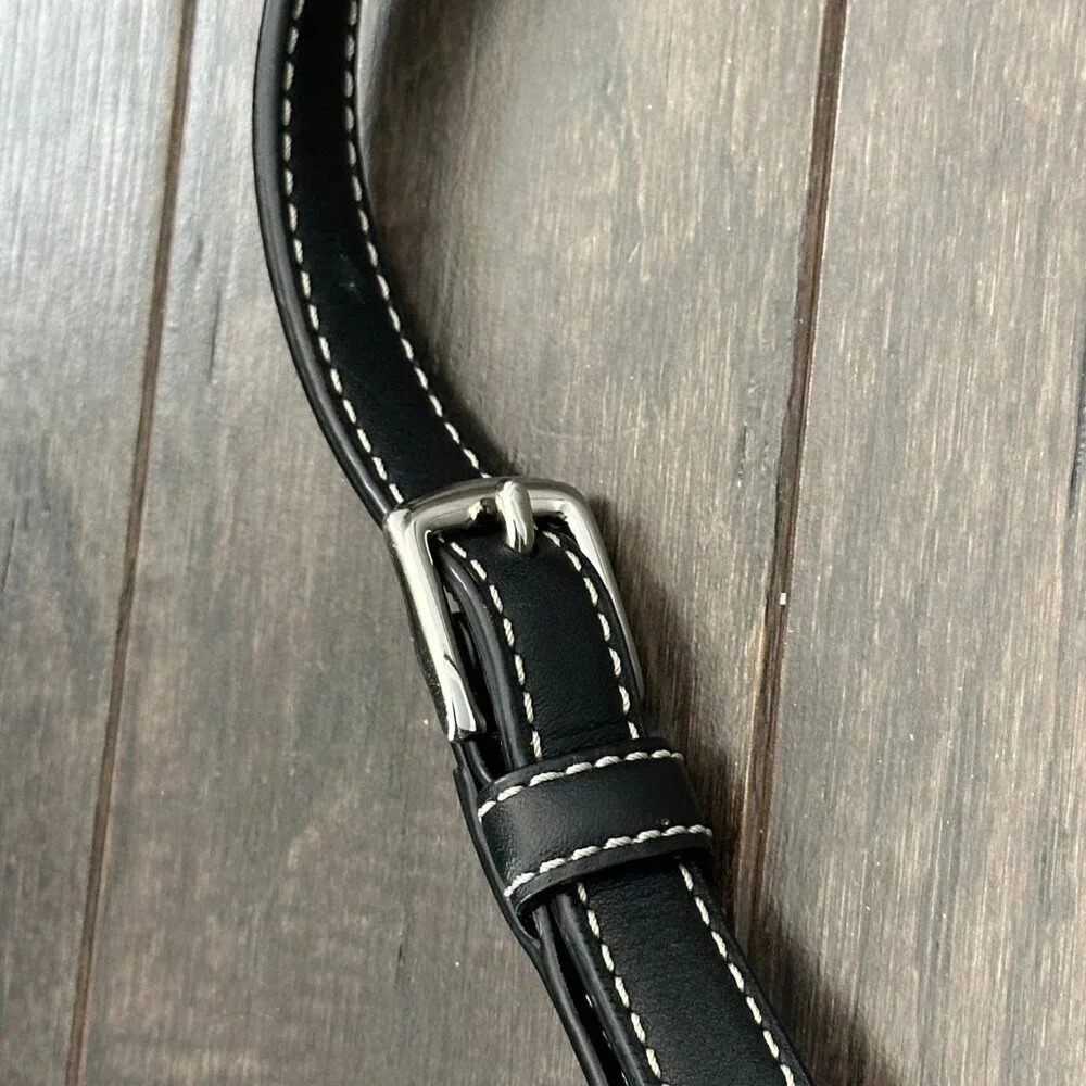 Coach Black & Gray Signature File Cross Body Bag Style #C1168-F17120 - Picture 6 of 16